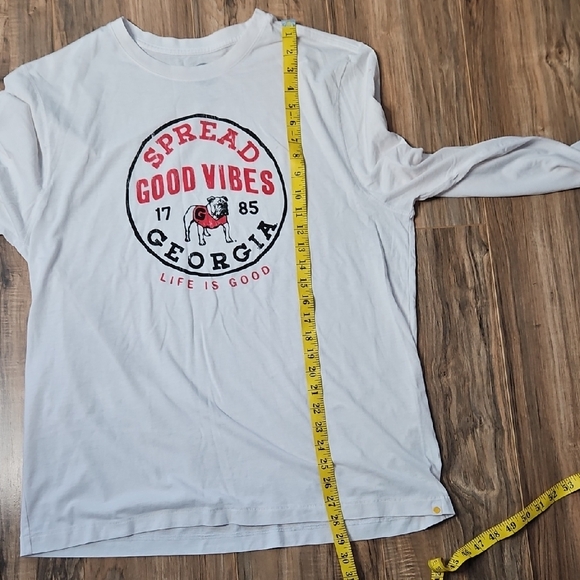 Life Is Good Men's Long Sleeve Tee with Red and Black Georgia Bulldogs Large - Picture 7 of 10